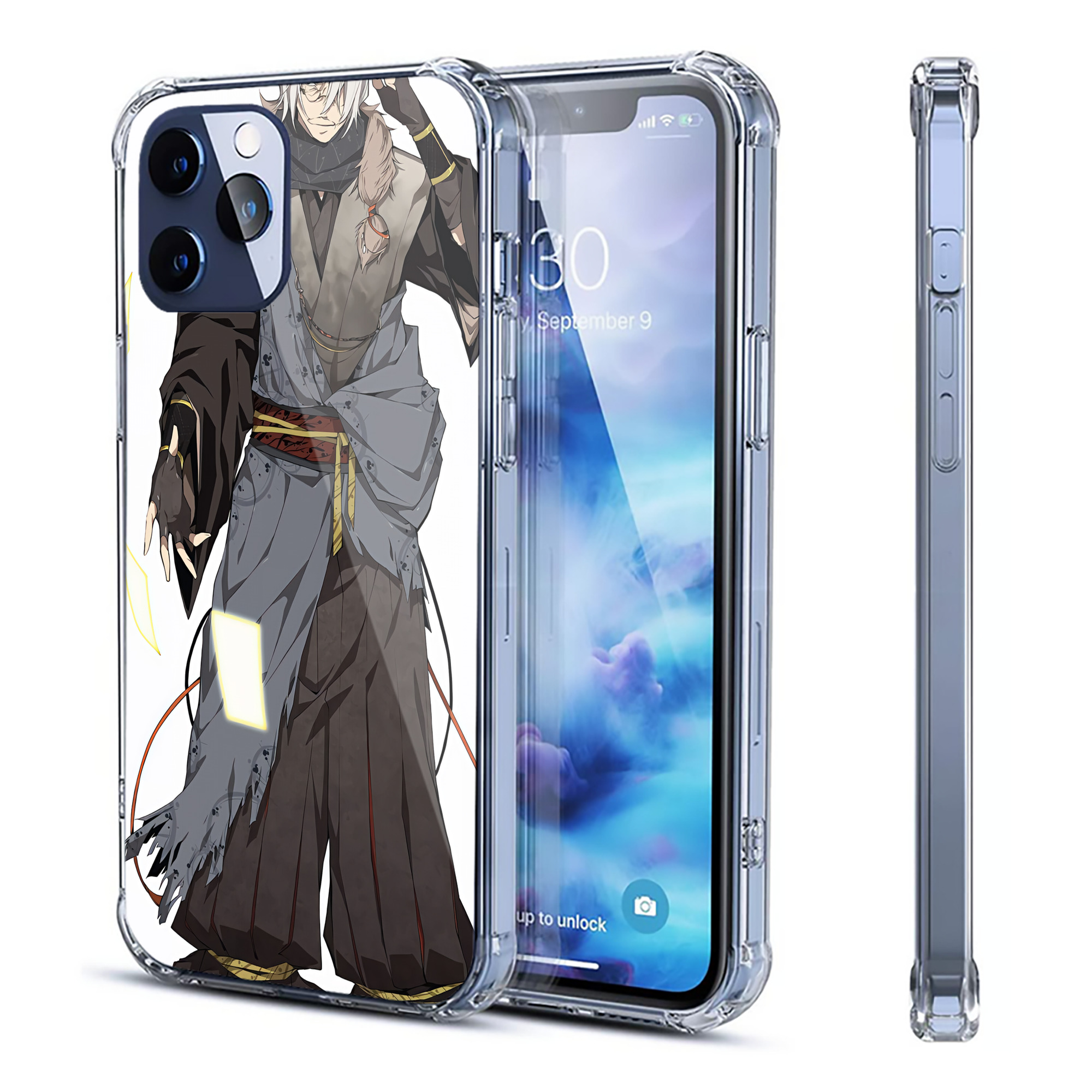 （画像用） 文豪ストレイドッグス Bungo Stray Dogs 【iPhone 12シリーズ対応】透明スマホケース（クリアソフトケース）